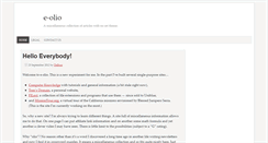 Desktop Screenshot of e-olio.com