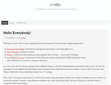 Tablet Screenshot of e-olio.com